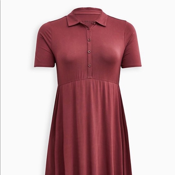 Collared Jersey Shirtdress
Dusty Red - Picture 6 of 7